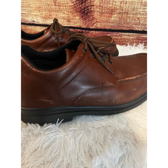 Red Wing Brown Leather Safety Toe Work Shoes Mens 14 Oxford Oil Slip Resistant - Picture 6 of 11